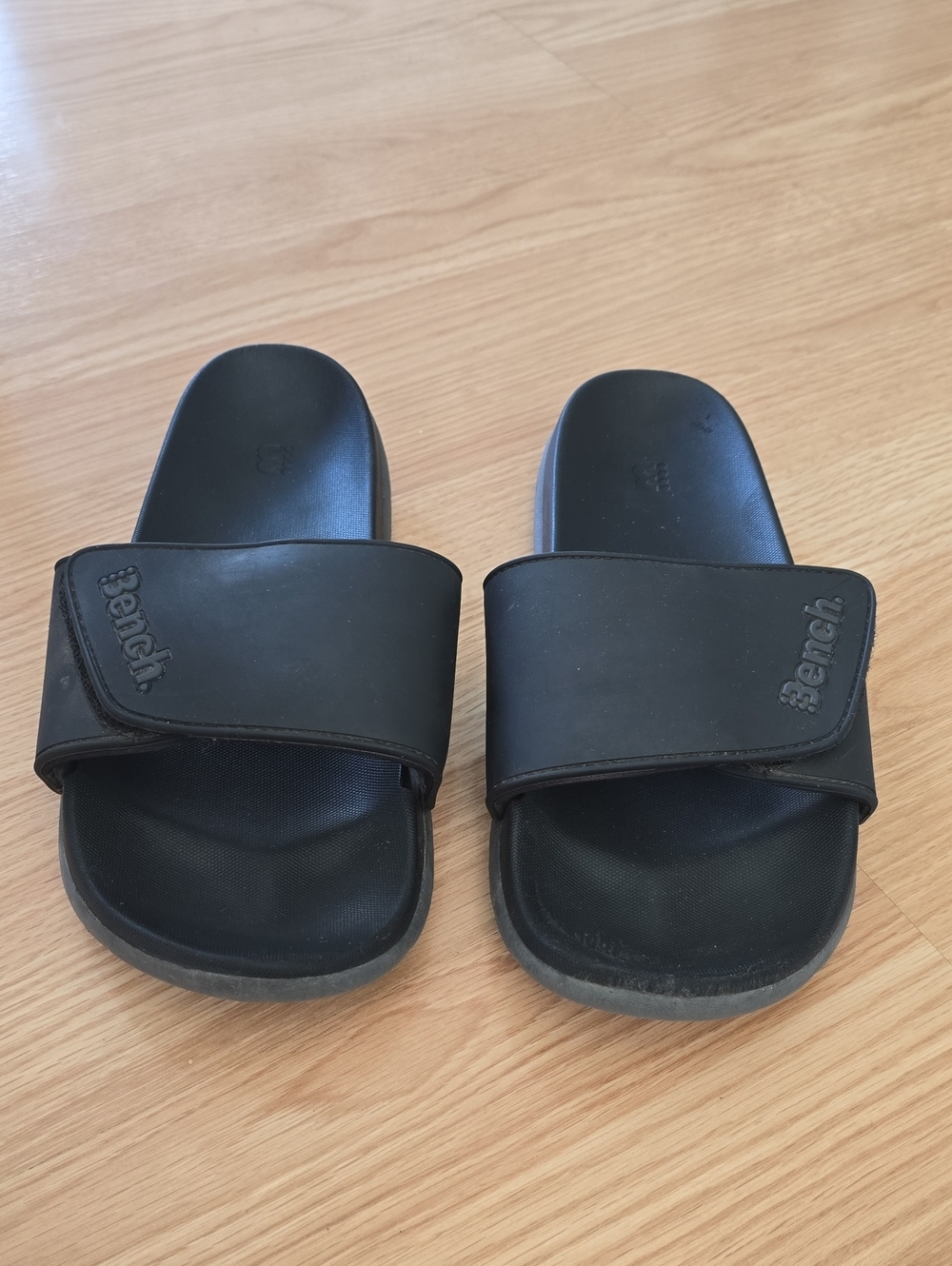 Bench Black Men's Slide Sandals with Adjustable Strap